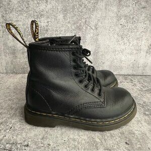 DR. MARTENS 1460 Leather Lace Up Combat Boots Size 8 Toddler